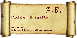 Pichler Brigitta névjegykártya